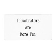 Illustrators Are More Fun Custom Shipping Label