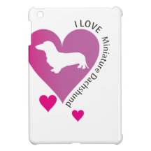 ilove ミニチュアダックスフンドグッズ iPad mini ケース
