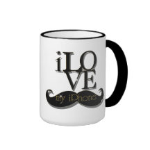 ILOVE MY iPHONE MUSTACHE Mug