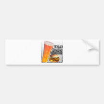 ILoveBurgersandBeer Tall One Bumper Stickers