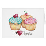 ILoveCupcakes Carte De Vœux
