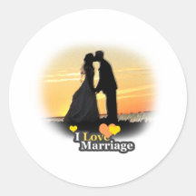 ILoveMarriage Vows Round Stickers