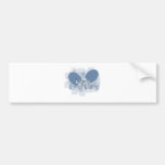 ILovePingPong Faded Blue Paddles bumper stickers