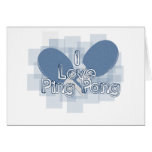 ILovePingPong Faded Blue Paddles Cards