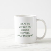 Ils ressemblent à des vers en métal, n'est-ce pas  mugs à café