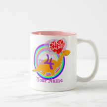 I'm 4 Birthday Party Celebration Dino Name Mug