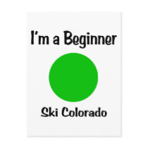 I'm a beginner Ski Colorado Postcard