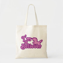 I'm a Believer in Unicorns Tote Bags