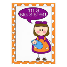 i'm a big sister (brother) announcement