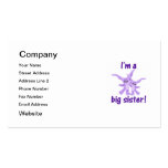 I'm a big sister (purple bunnies) business card