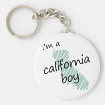 I'm a California Boy Keychains