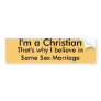 I'm a Christian Bumper Stickers