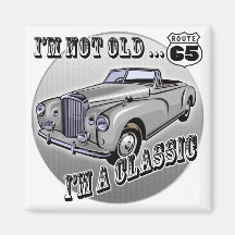 I'm A Classic 65th Birthday Gifts Refrigerator Magnets
