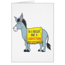 I'm a Democrat and a Christian Greeting Cards