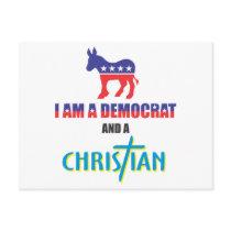 I'm a democrat and a Christian Post Card
