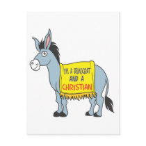 I'm a Democrat and a Christian Post Card