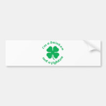 I'm A Drinker Not A Fighter Bumper Sticker
