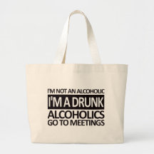 I'm A Drunk - Black Tote Bags