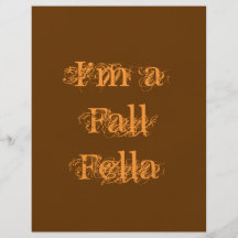 I'm a Fall Fella. Autumn Flyer Design