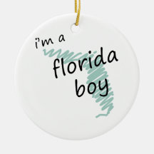 I'm a Florida Boy Christmas Tree Ornaments