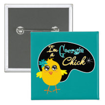 I'm a Geogia Chick Buttons