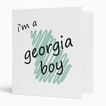 I'm a Georgia Boy 3 Ring Binders