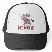 I'm a Girl  I Fish Get Over it Hats