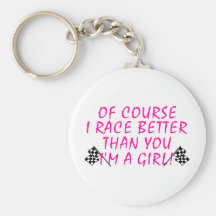 I'm A Girl Keychains