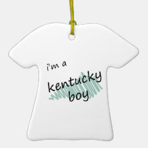 I'm a Kentucky Boy Christmas Tree Ornaments