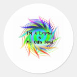 "I'm A Legend in my Own Mind" GLBT Version Stickers