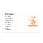 I'm a little sister (orange bunnies) business card template