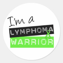 I'm a Lymphoma Warrior Round Sticker
