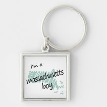 I'm a Massachusetts Boy Keychain