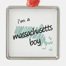 I'm a Massachusetts Boy Ornament