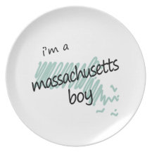I'm a Massachusetts Boy Party Plates