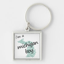 I'm a Michigan Boy Key Chain