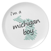 I'm a Michigan Boy Plates