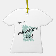 I'm a Minnesota Boy Christmas Ornament