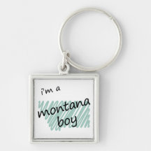 I'm a Montana Boy Keychain