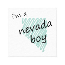 I'm a Nevada Boy Gallery Wrap Canvas