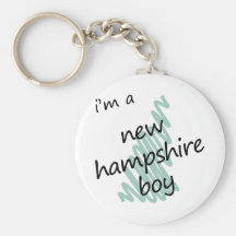 I'm a New Hampshire Boy Keychain