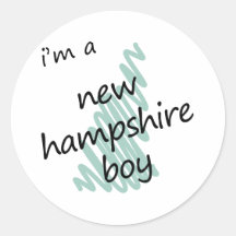 I'm a New Hampshire Boy Stickers