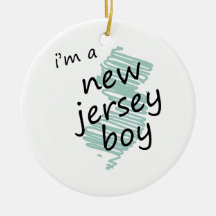 I'm a New Jersey Boy Christmas Ornaments
