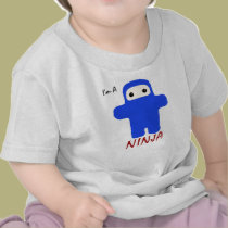 I'm A Ninja in Blue Kids t-shirts