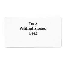 I'm A Political Science Geek Shipping Label