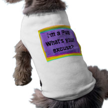 I'm a Pug What's your excuse? doggy t-shirt Pet Tee