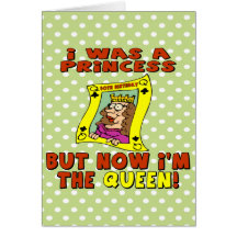 I'm A Queen 50th Birthday Party Invitations Greeting Card