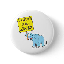 I'm a Republican and a Christian Pinback Buttons