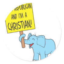 I'm a Republican and a Christian Sticker