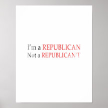 I'm a republican not a republican't Faded.png Poster